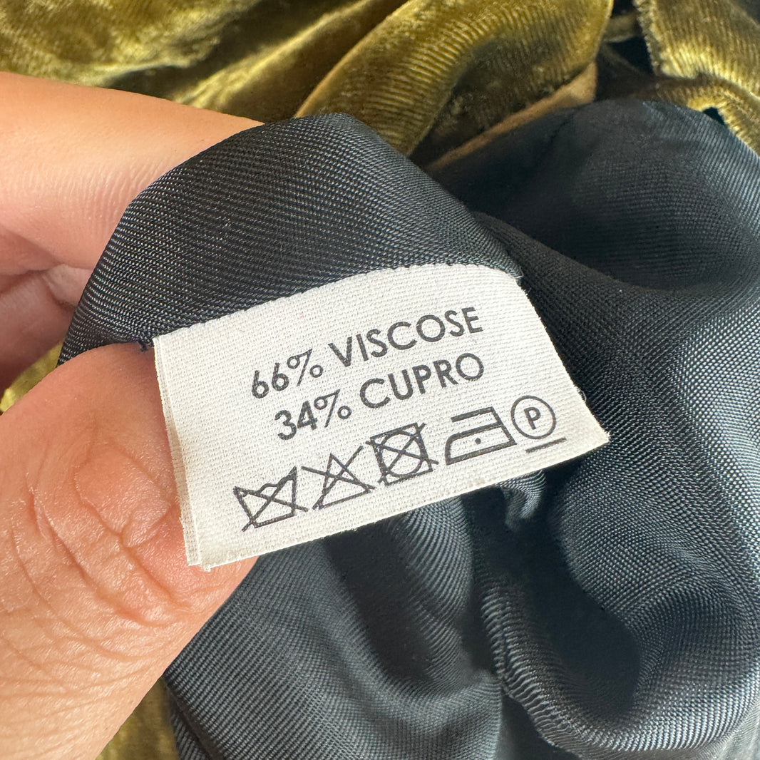 Dries Van Noten Green Velvet Blazer