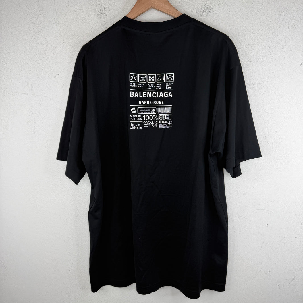 Balenciaga Wash Instruction T-Shirt