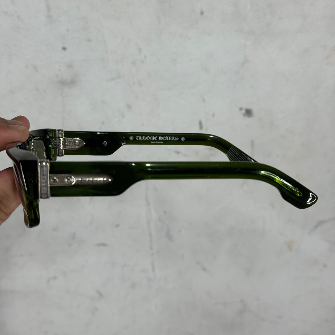 Chrome Hearts Girth Quake Green Translucent Sunglasses