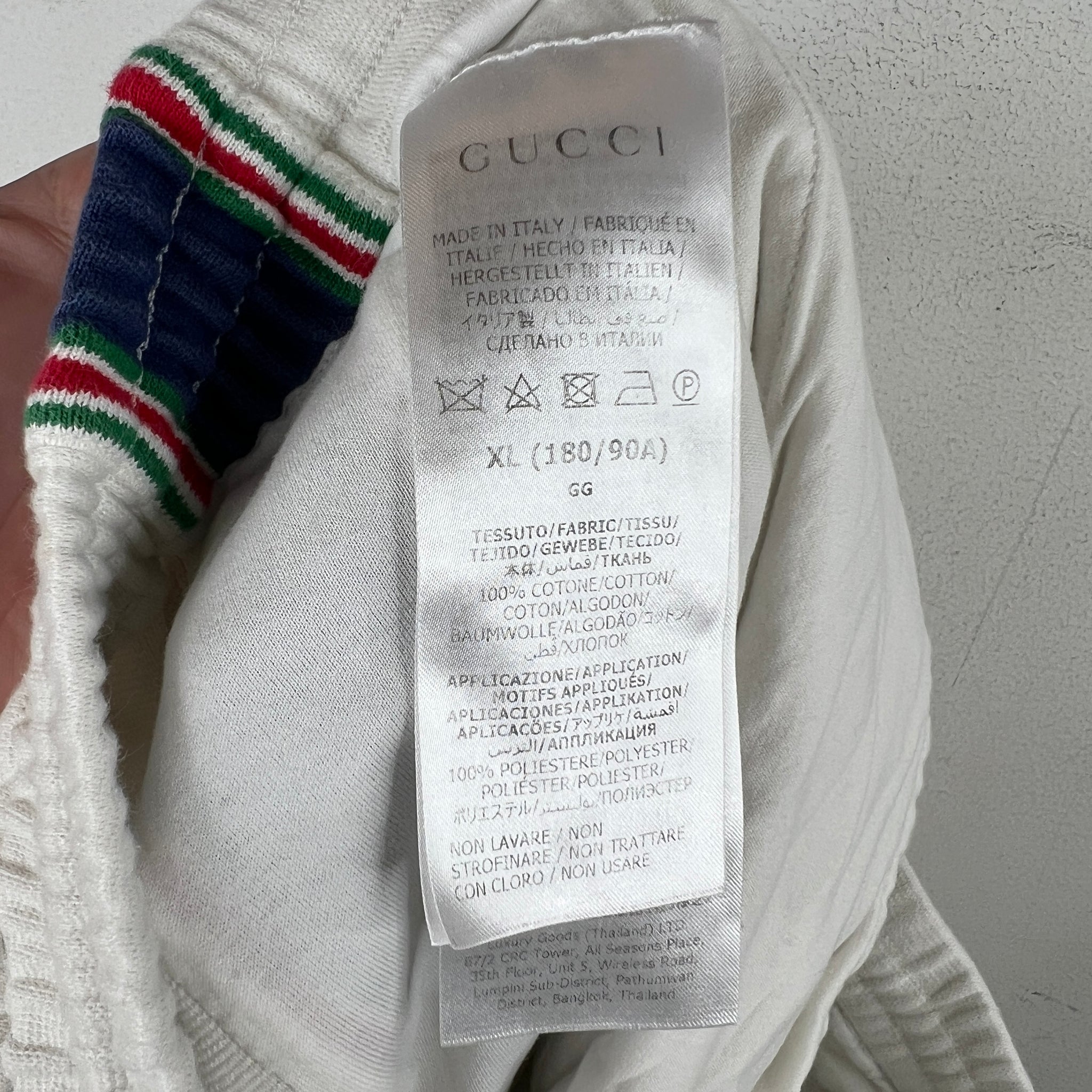 Gucci White Interlock Shorts