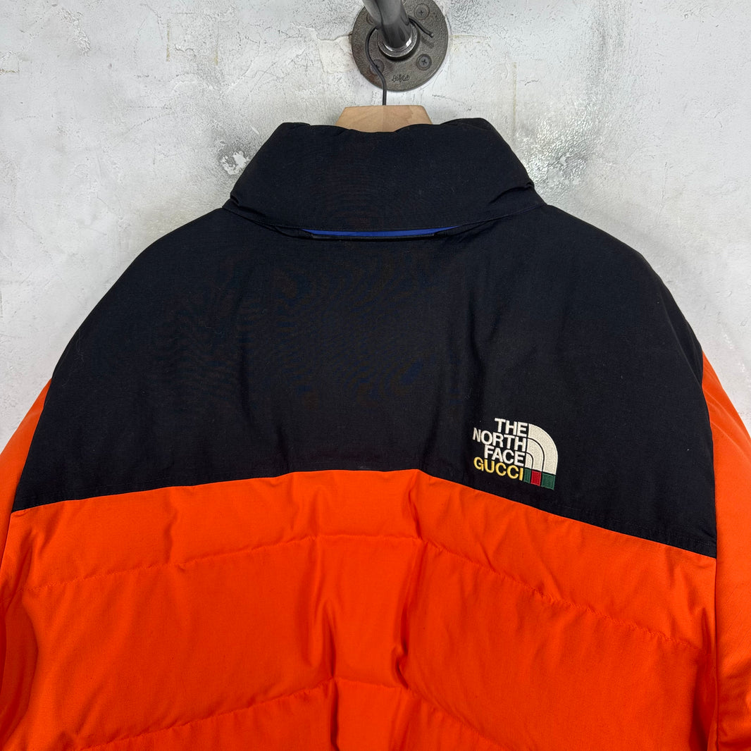 Gucci x TNF Orange Nuptse Jacket