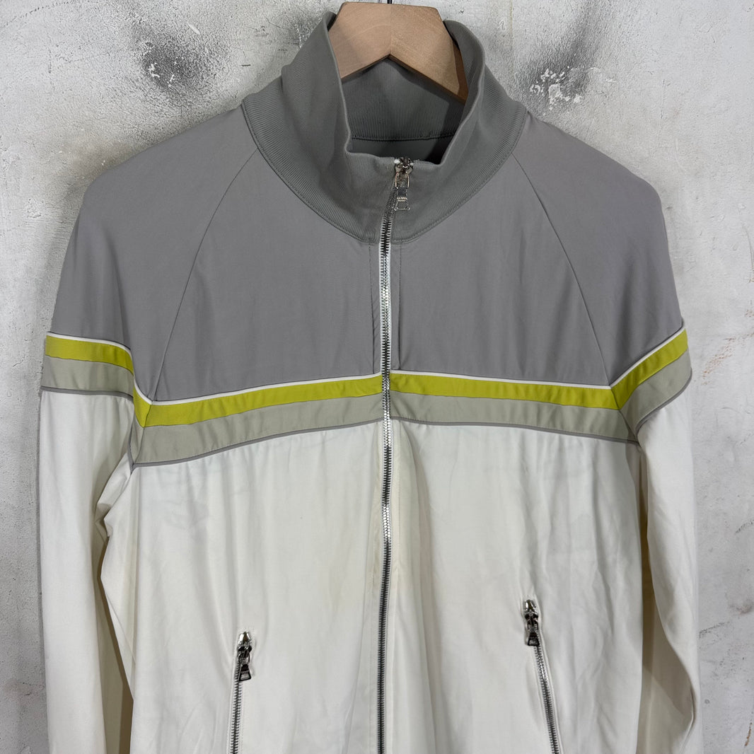 Prada Paneled Red Bar Track Jacket