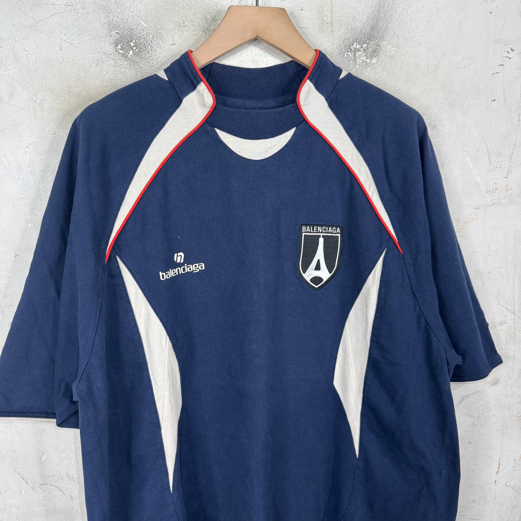 Balenciaga Sample Paris Crest Soccer Top