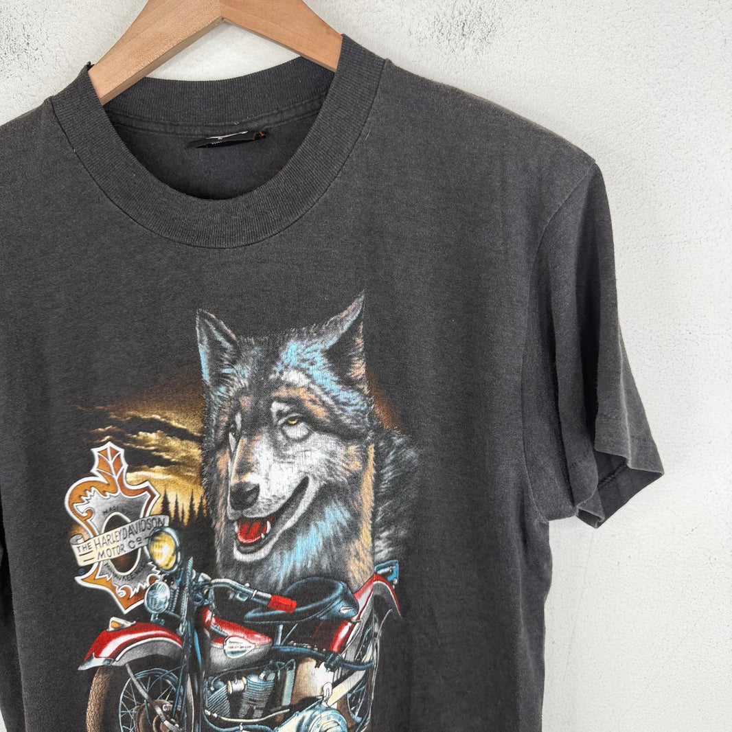 Vintage Harley Marion County 3D Emblem Survivor T-Shirt