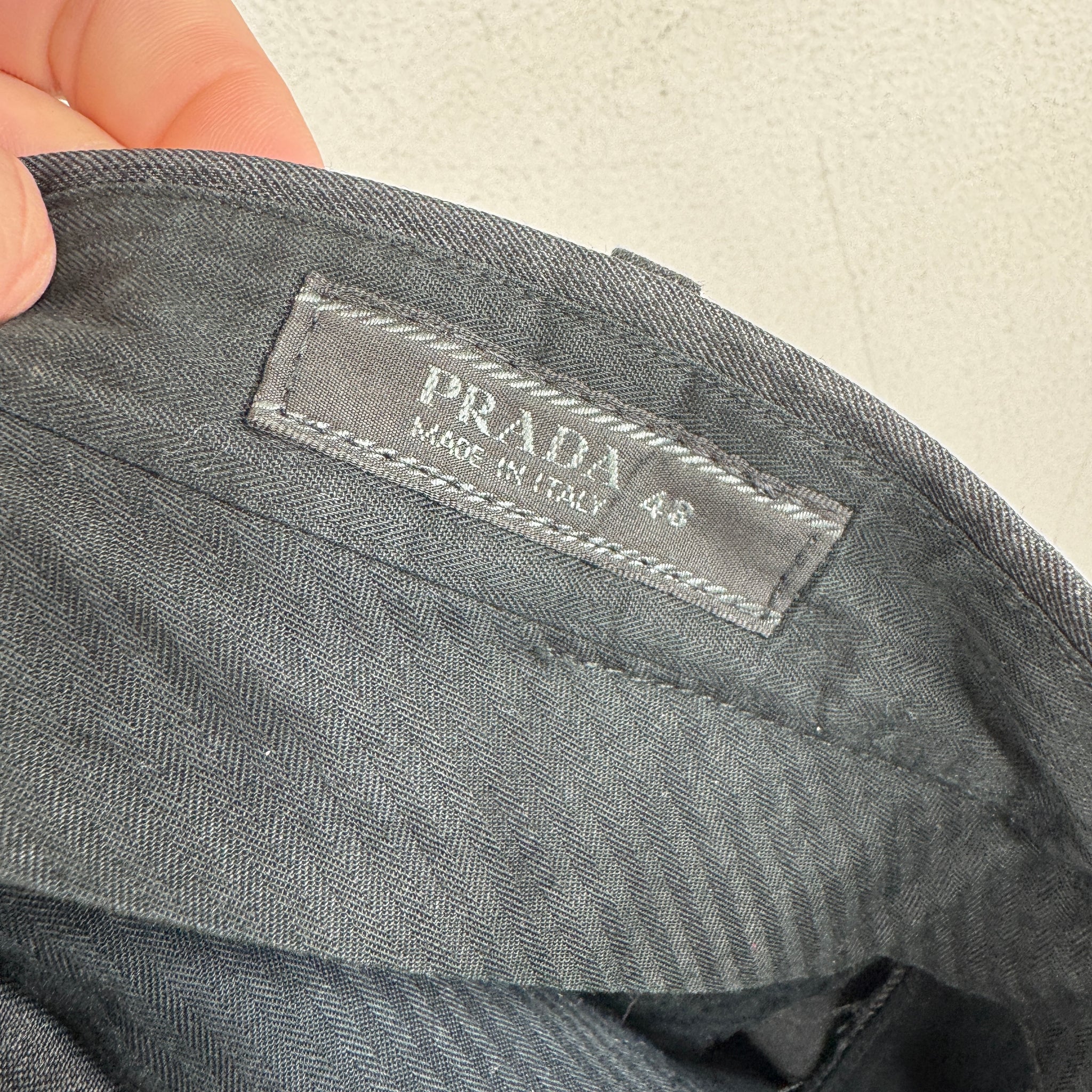 Prada Black Plain Slacks