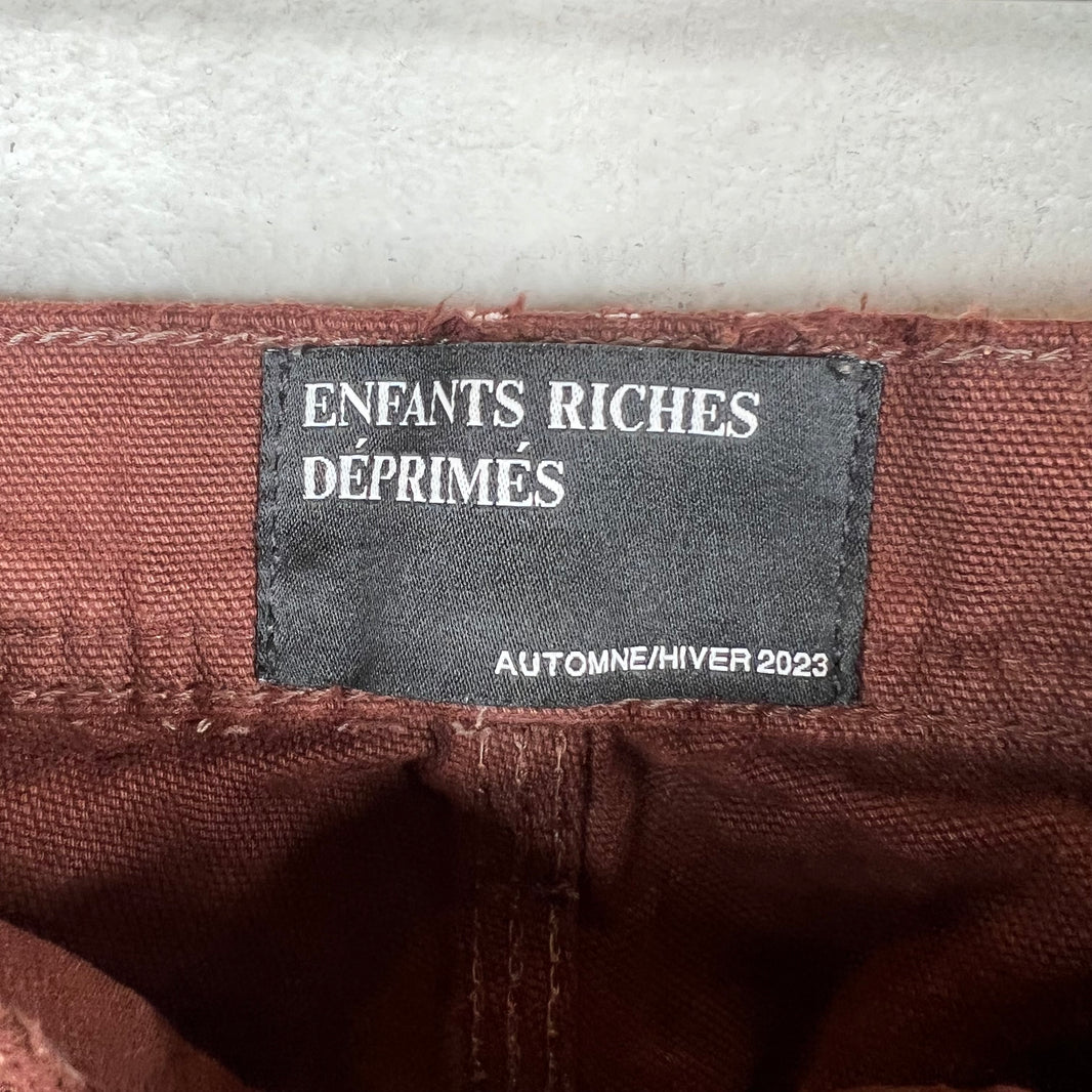 ERD Red Distressed Carpenter Pants