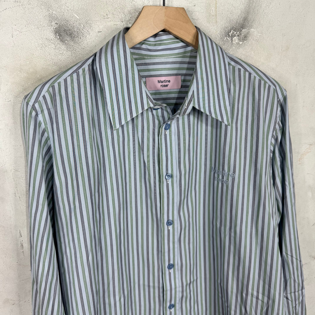 Martine Rose Striped Back Logo Shirt
