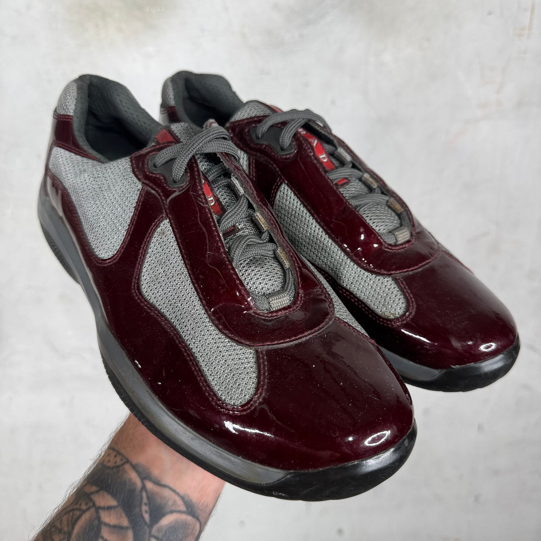 Prada Burgundy Patent Americas Cup