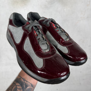 Prada Burgundy Patent Americas Cup
