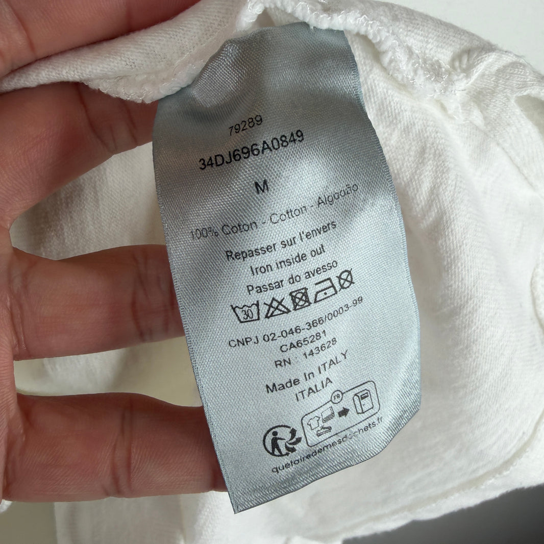 Dior Distressed White T-Shirt