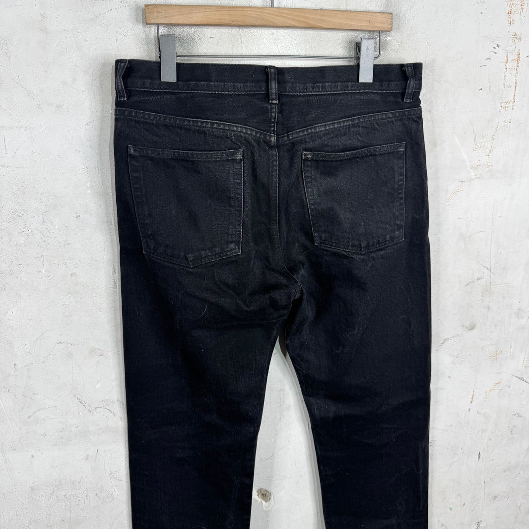 The Row Black Selvedge Jeans