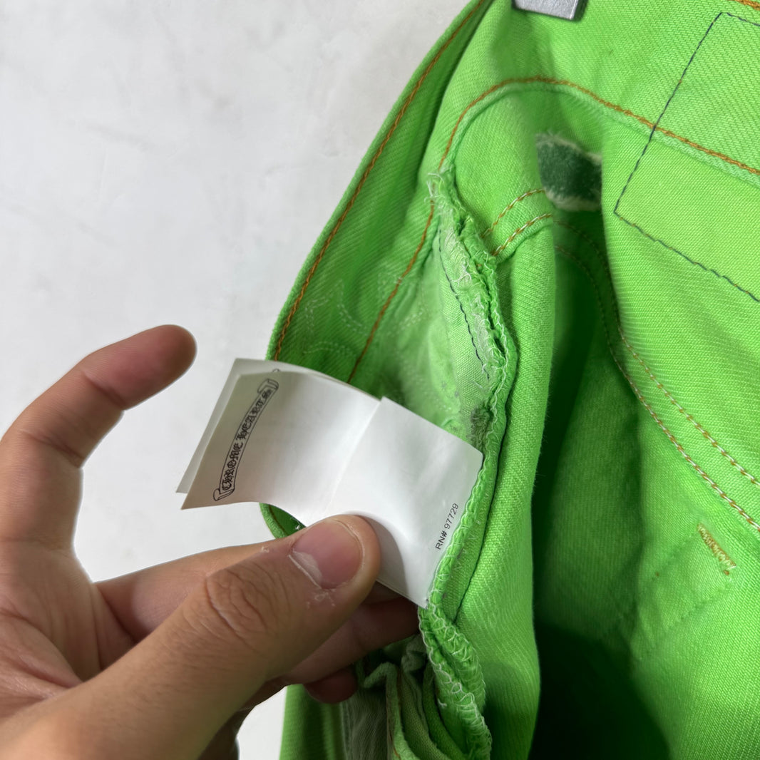 Chrome Hearts Levis Green Patch 501 Jeans