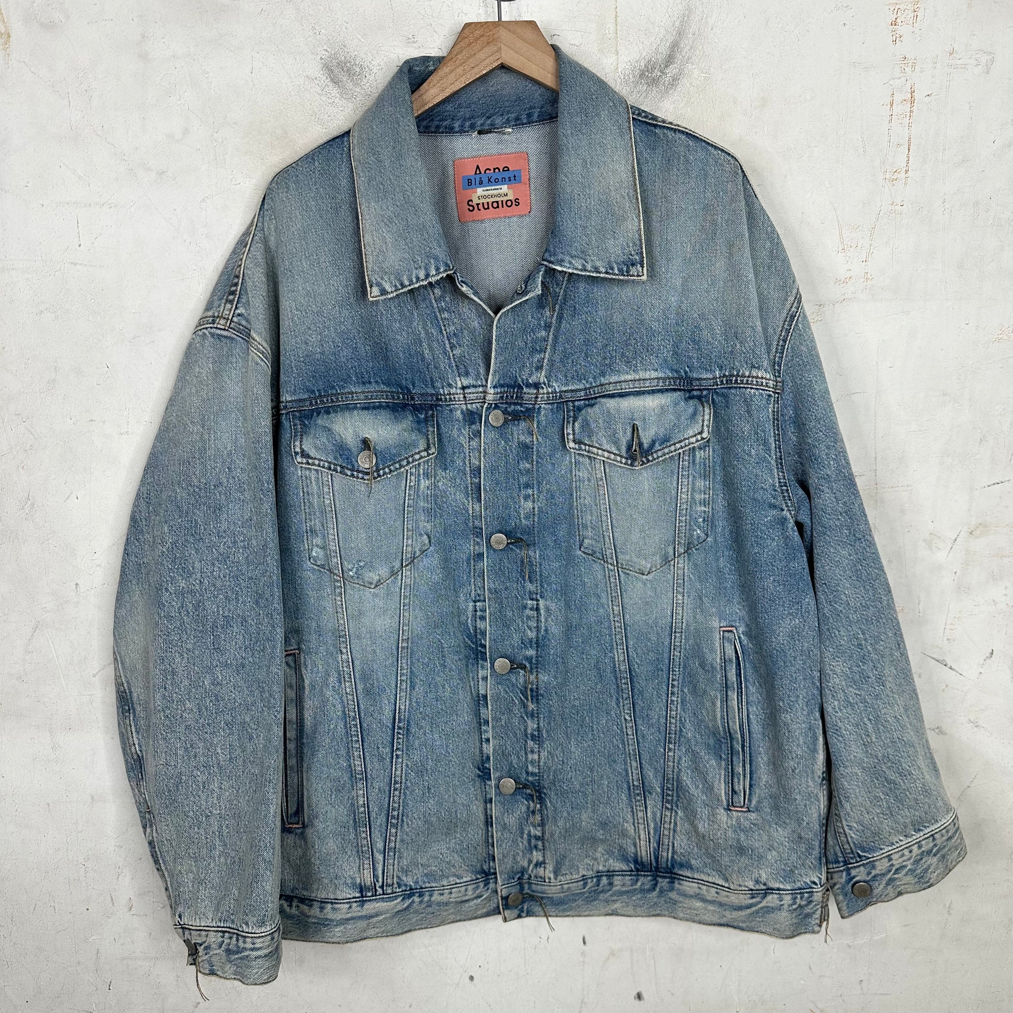 Acne Studios Threaded Oversized Denim Jacket