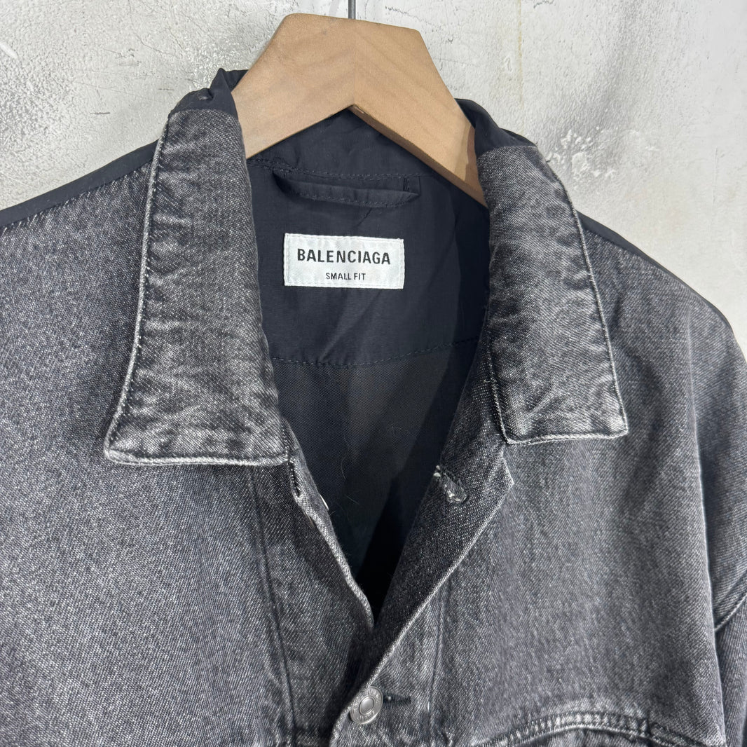 Balenciaga Hybrid Denim Track Jacket Sample