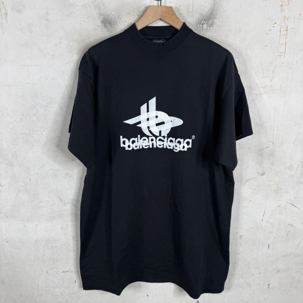 Balenciaga 3B Reflective Logo T-Shirt
