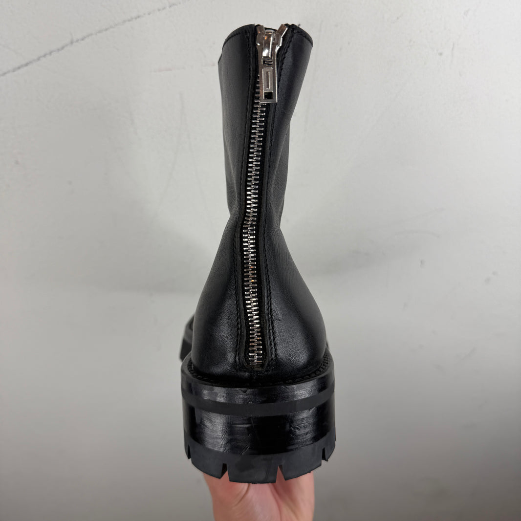 Ann Demeulemeester Back Zip Leather Boots