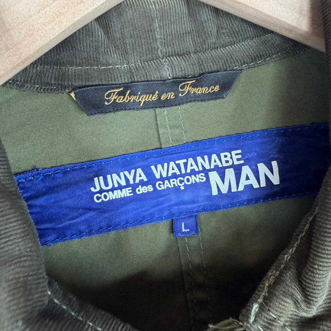 Junya Watanabe Olive Cord Collar Light Chore Jacket