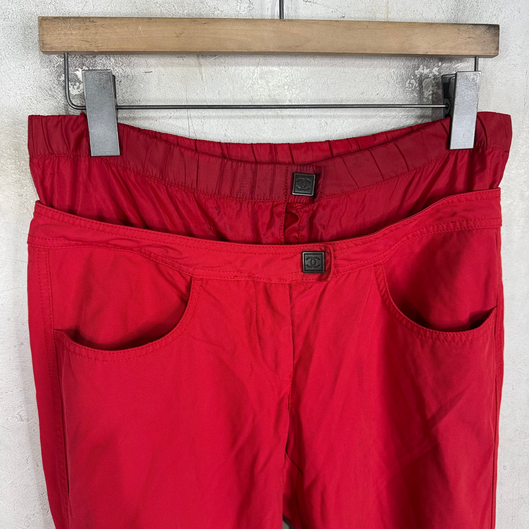 Chanel Women's Red Ski Pants