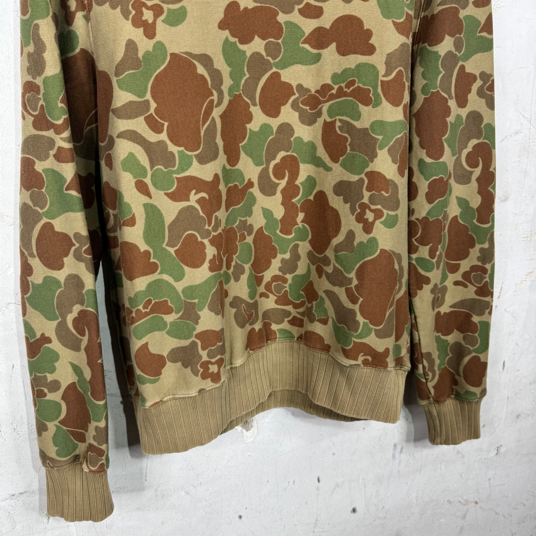RRL Duck Camo Crewneck Sweatshirt