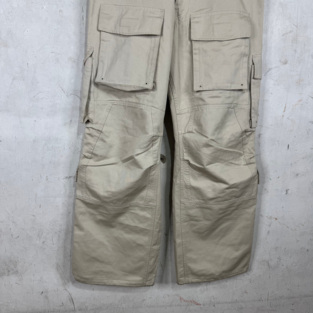 Balenciaga Multi-pocket Tan Cargo Pants