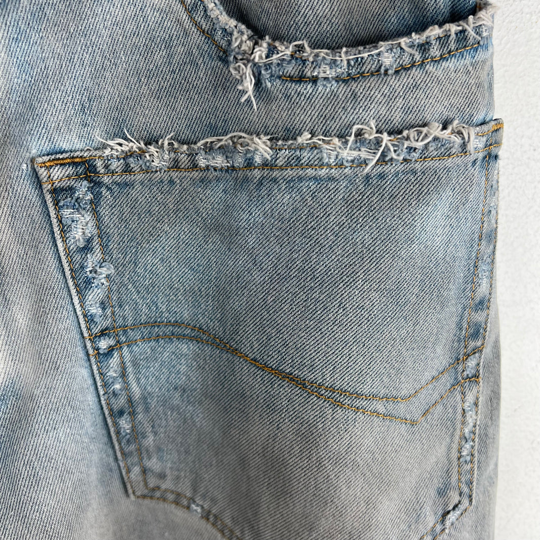 Balenciaga Front Pocket Distressed Denim jeans