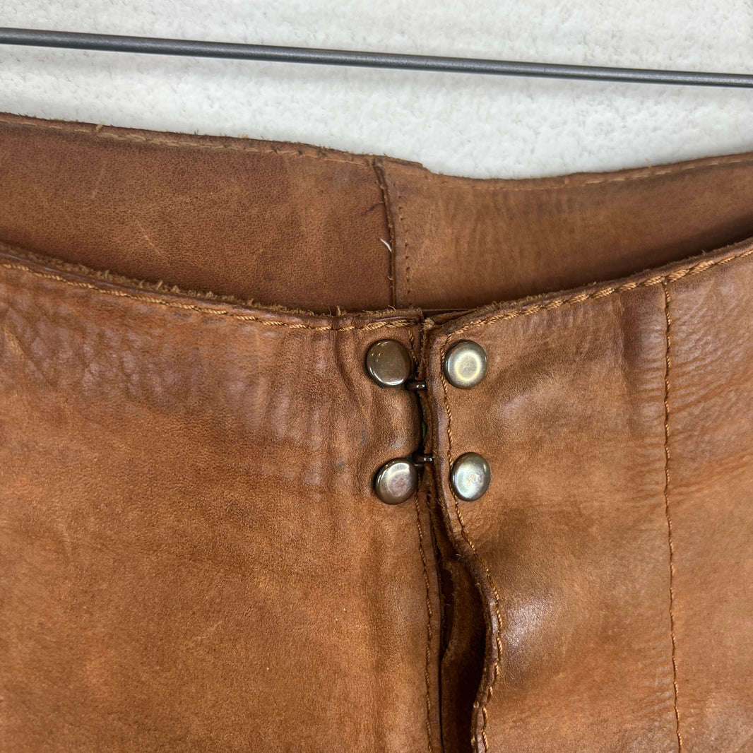 Maison Margiela Brown Leather Pants