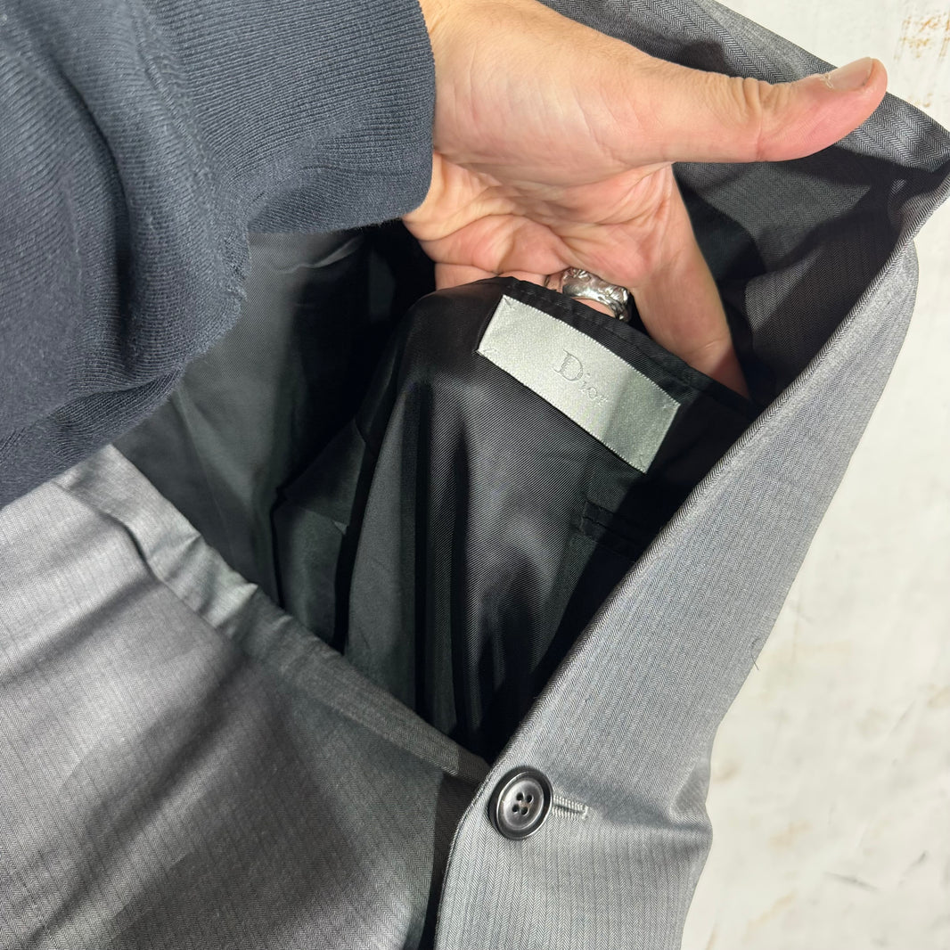 Dior Homme Grey Striped 2 PC Suit