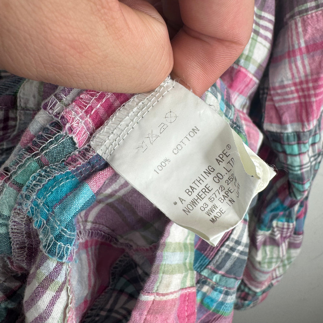 Bape Patchwork Button Up L/S Shirt