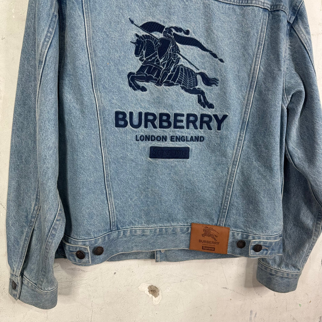 Supreme x Burberry Denim Trucker Jacket