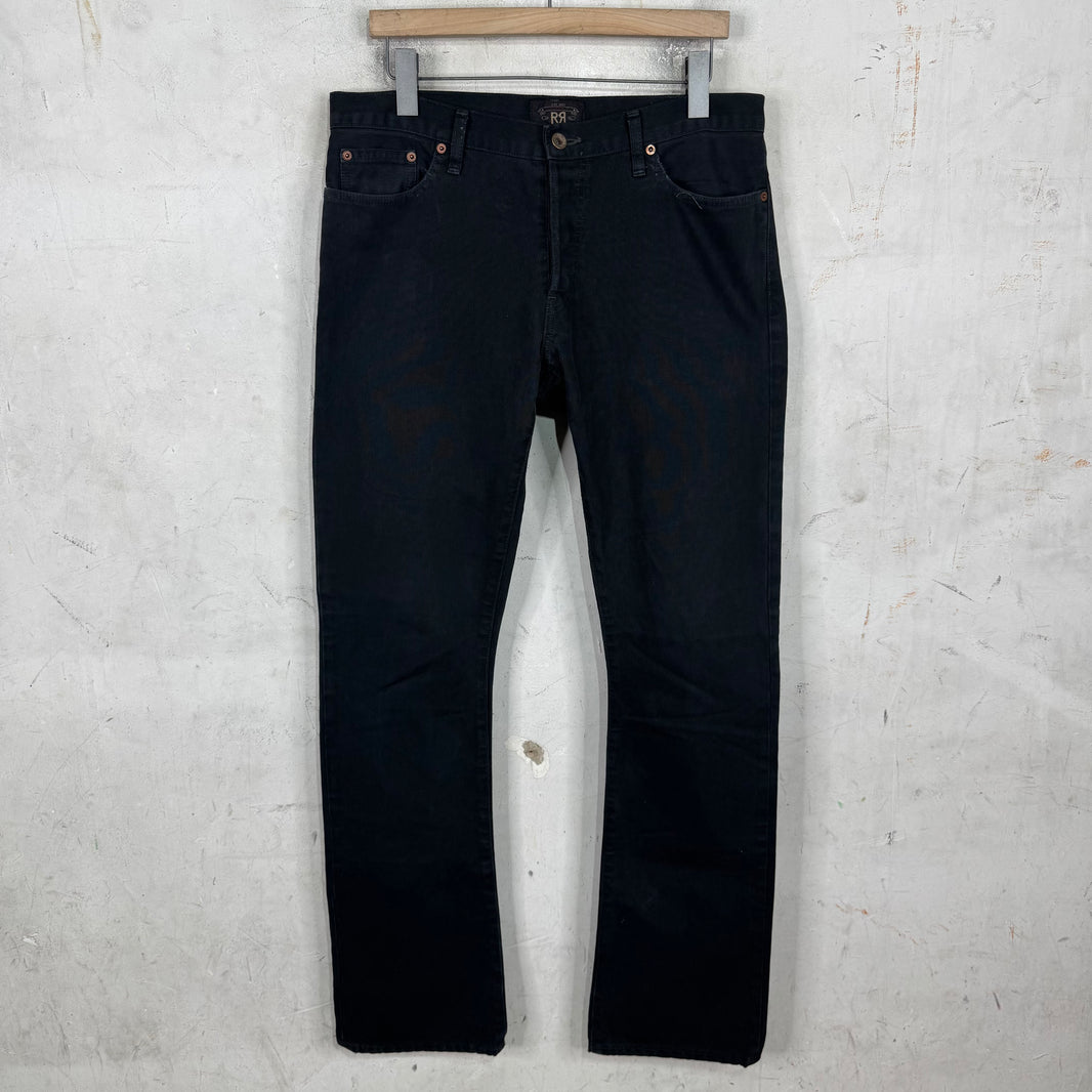 RRL Faded Black Canvas Pants