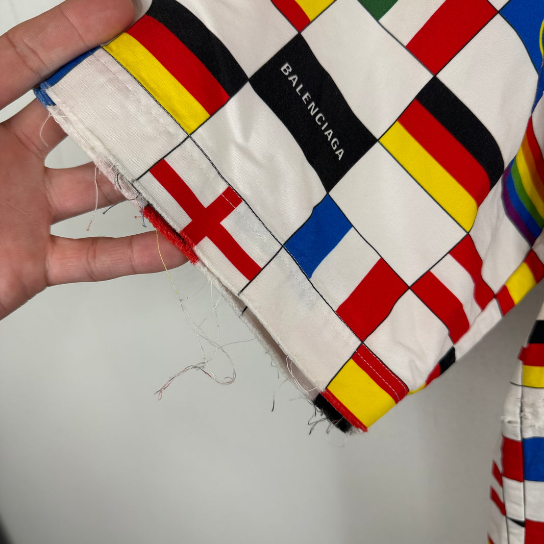 Balenciaga Flags Button Up Shirt