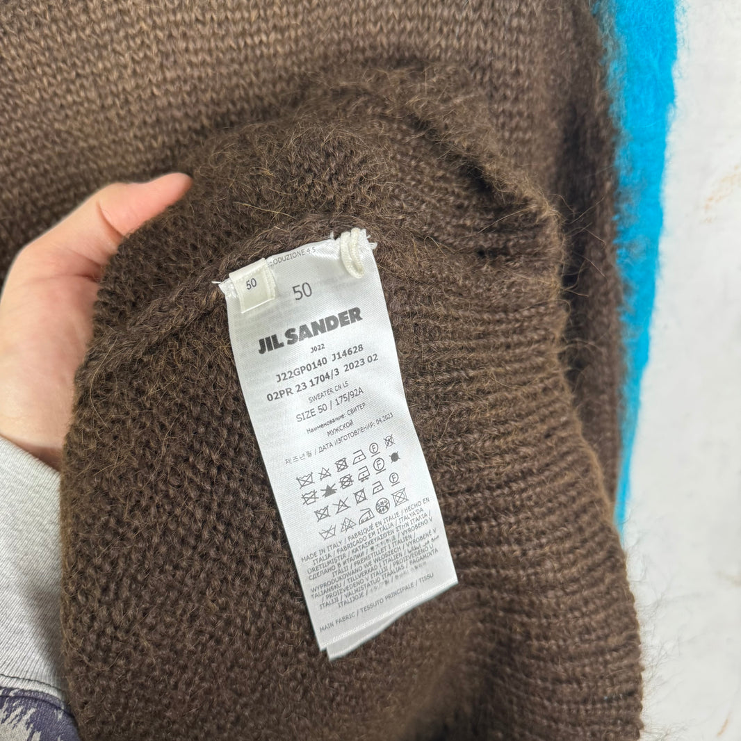 Jil Sander Mohair Paneled Sweater