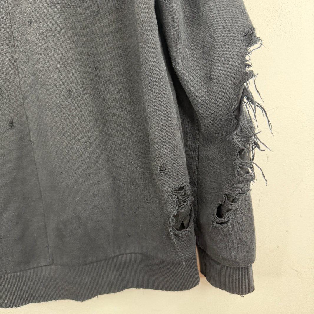 Givenchy Distressed Logo Crewneck