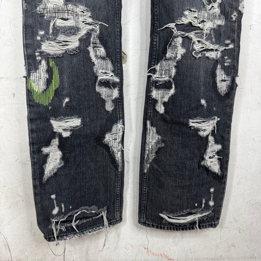 Endless Denim Sample Charcoal Boro Jeans