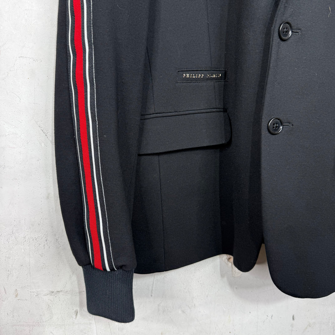 Philipp Plein Layered Knit Blazer Jacket
