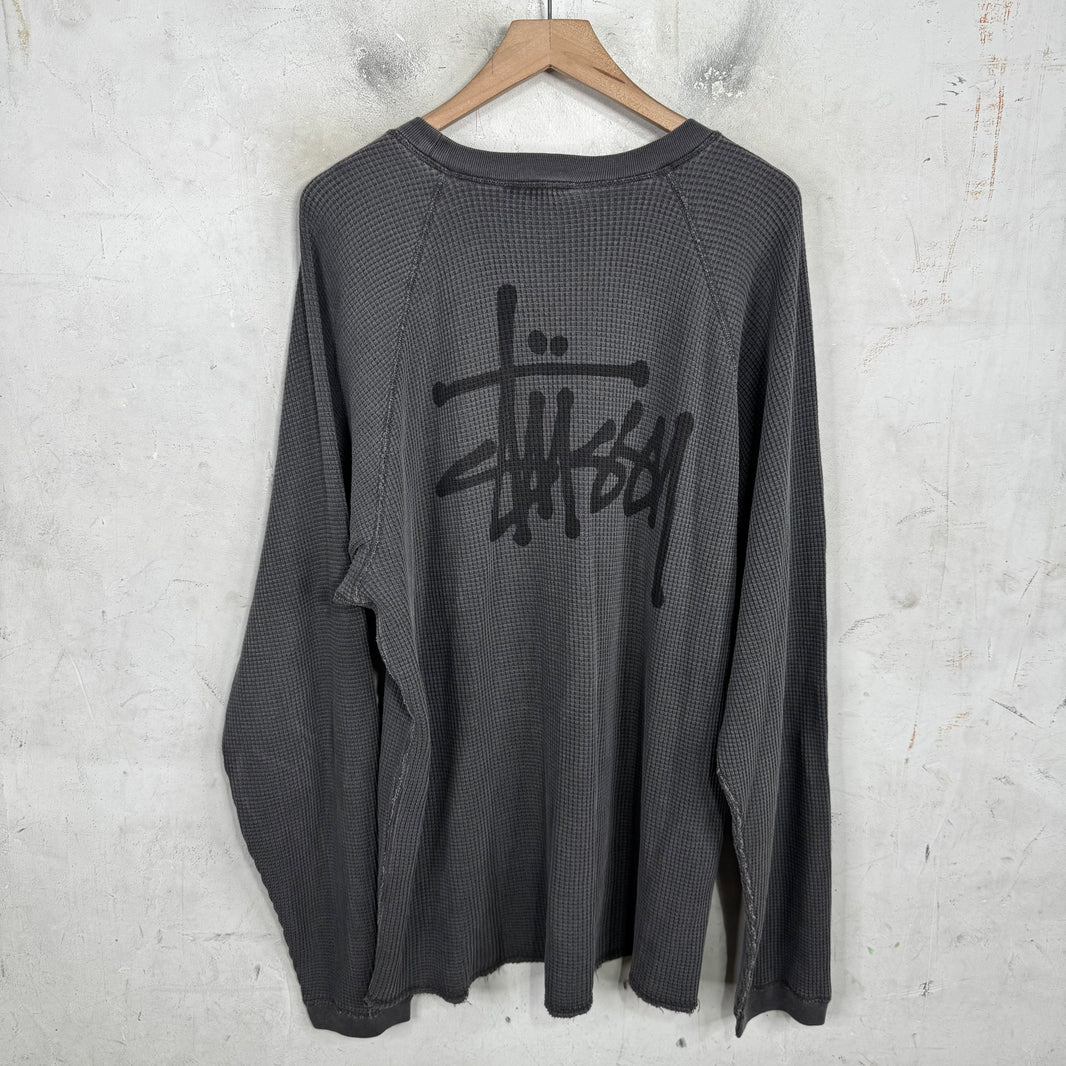 Stussy Grey Logo Thermal