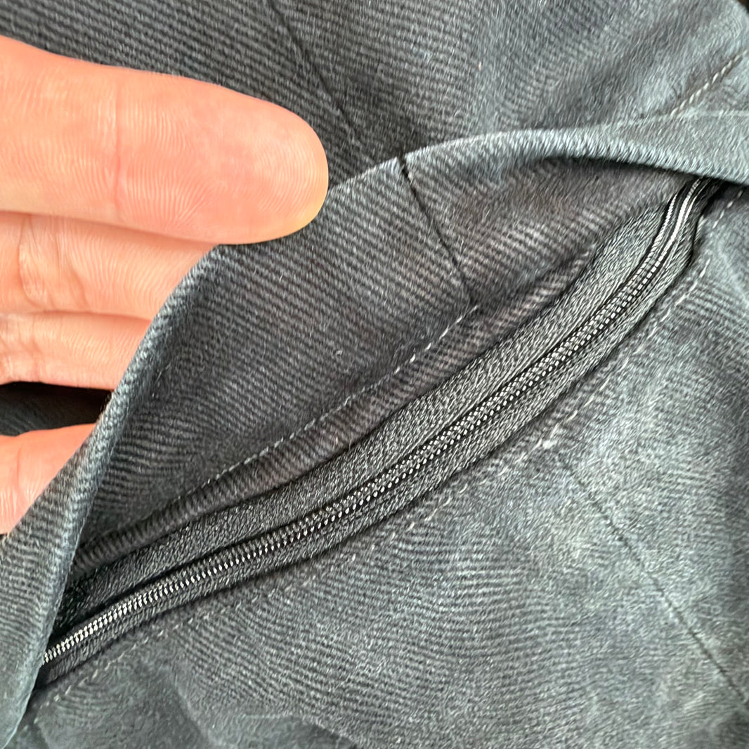 Balenciaga Convertible Black Kick Knee Flared Jeans
