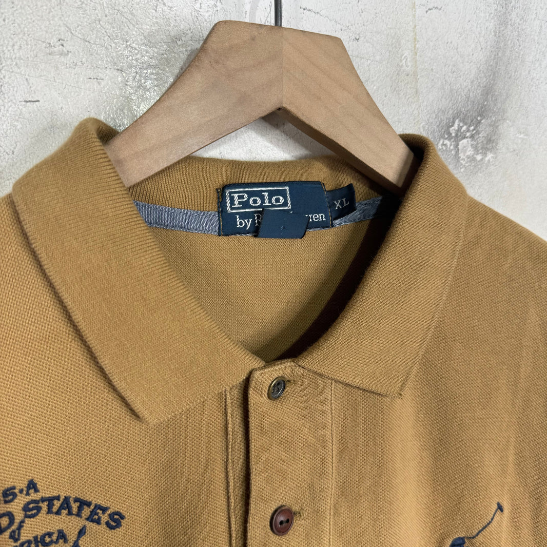Ralph Lauren Brown US Crest Pony Polo