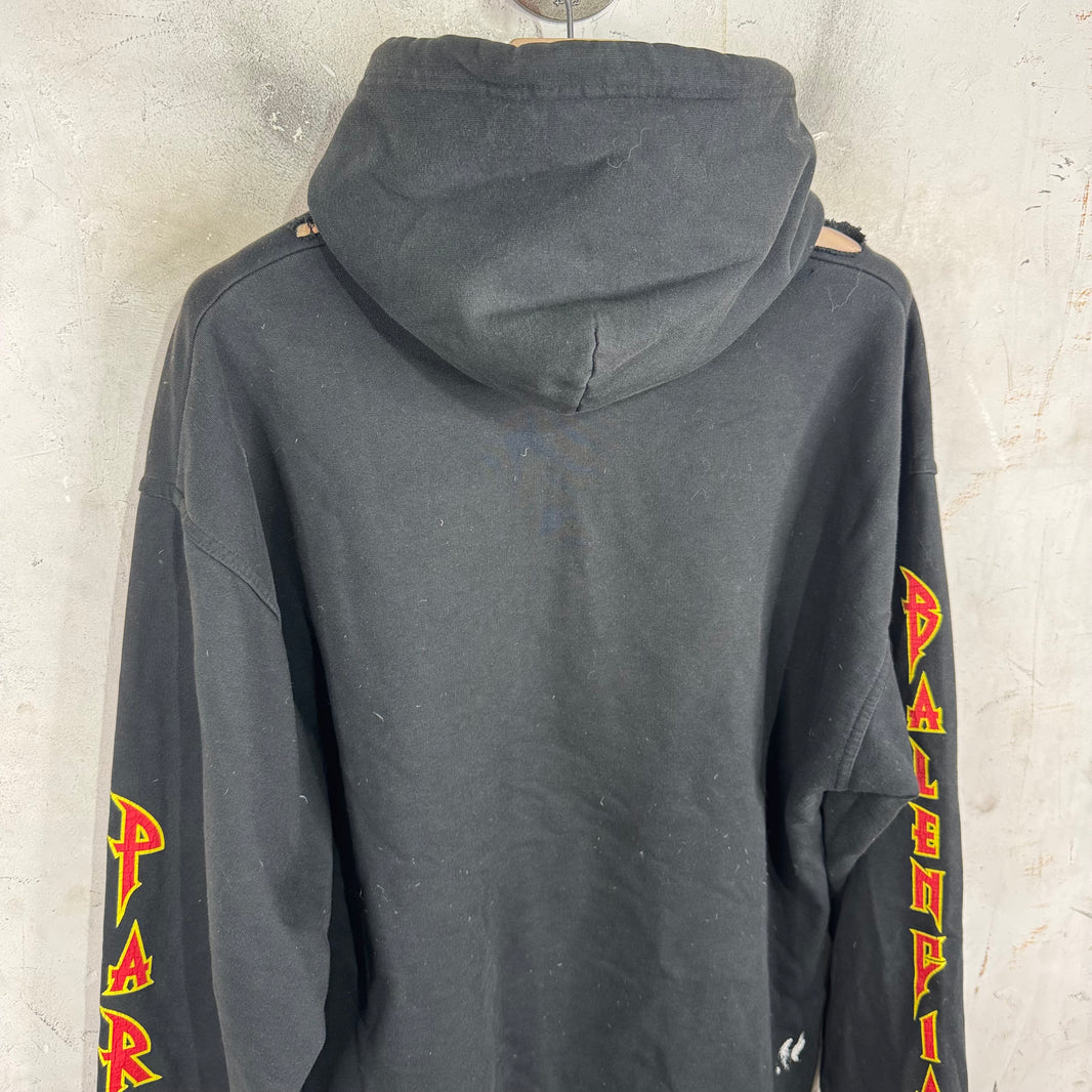 Balenciaga Metal Cropped Hoodie