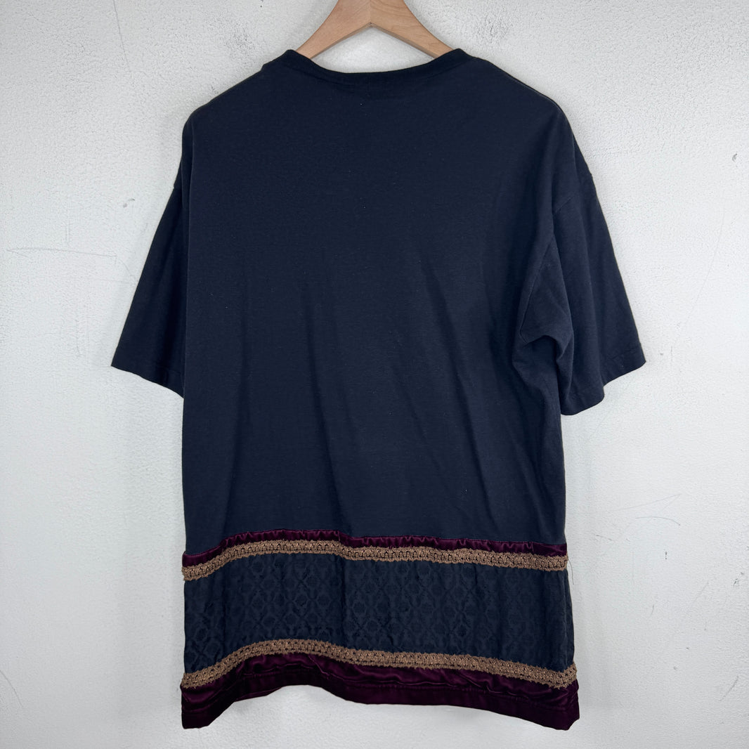 Undercover Hybrid Velour Botton T-Shirt