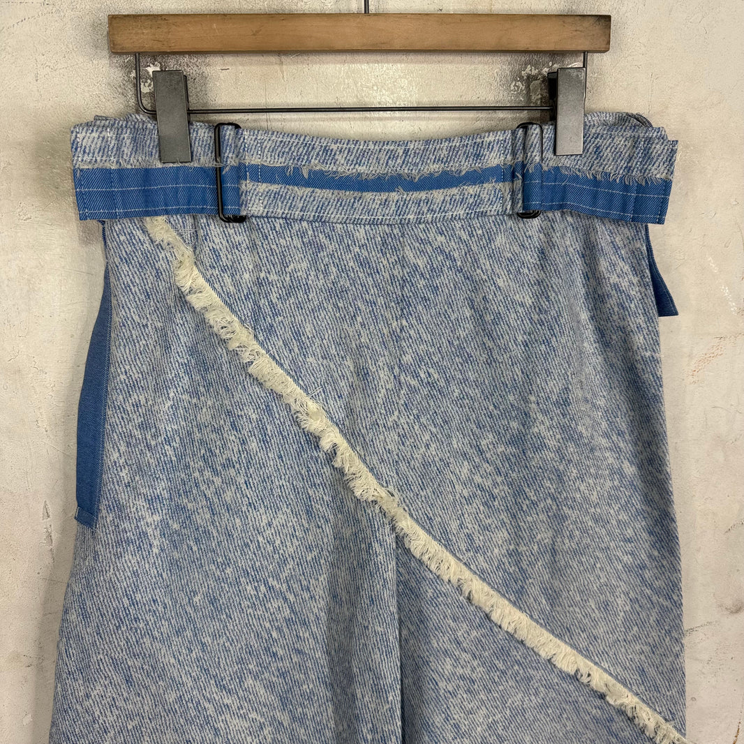 Issey Miyake Sample Frayed Seam Wide Leg Pants