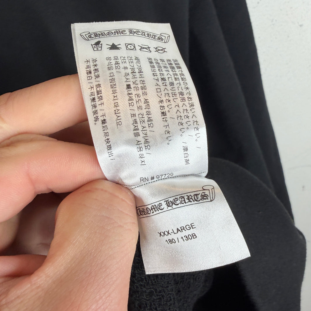 Chrome Hearts Matty Boy Blank Black Hoodie