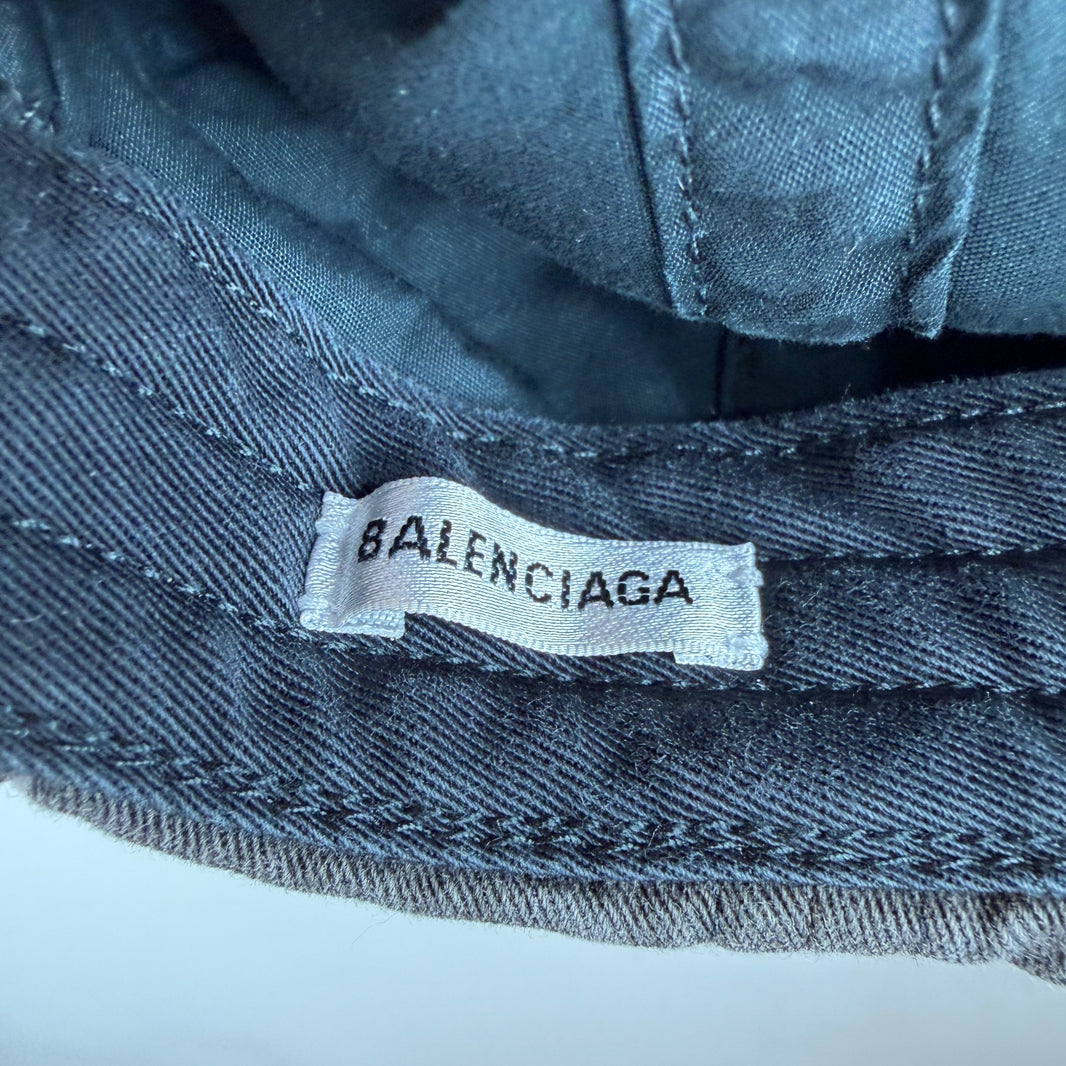 Balenciaga Brim Embroidered Logo Hat