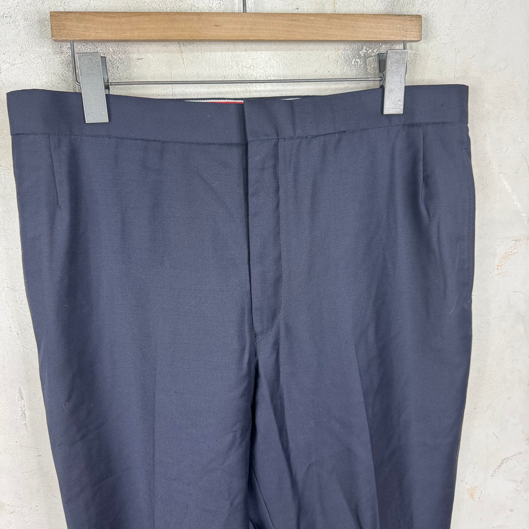 Thom Browne Navy Unconstructed Trousers
