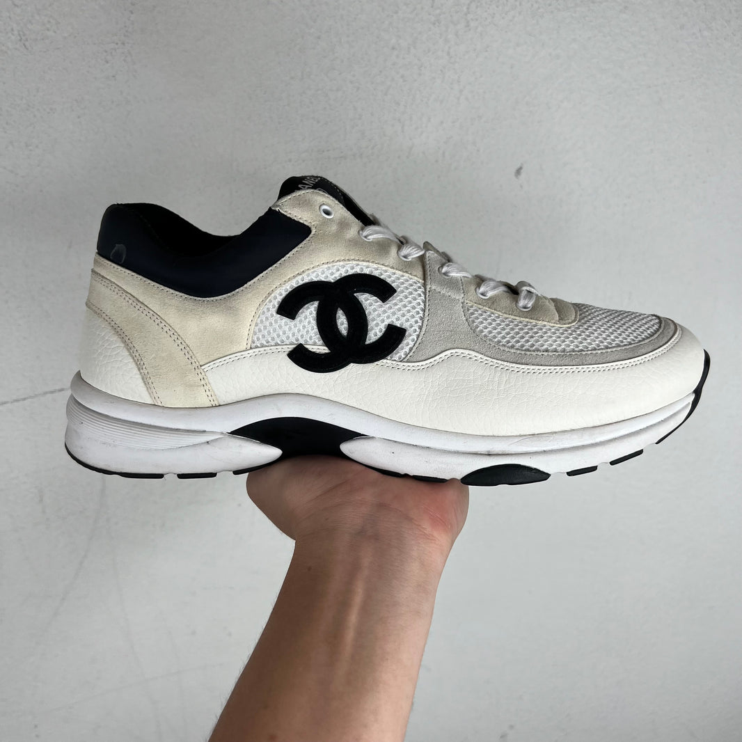 Chanel Black/White Interlock CC Runners