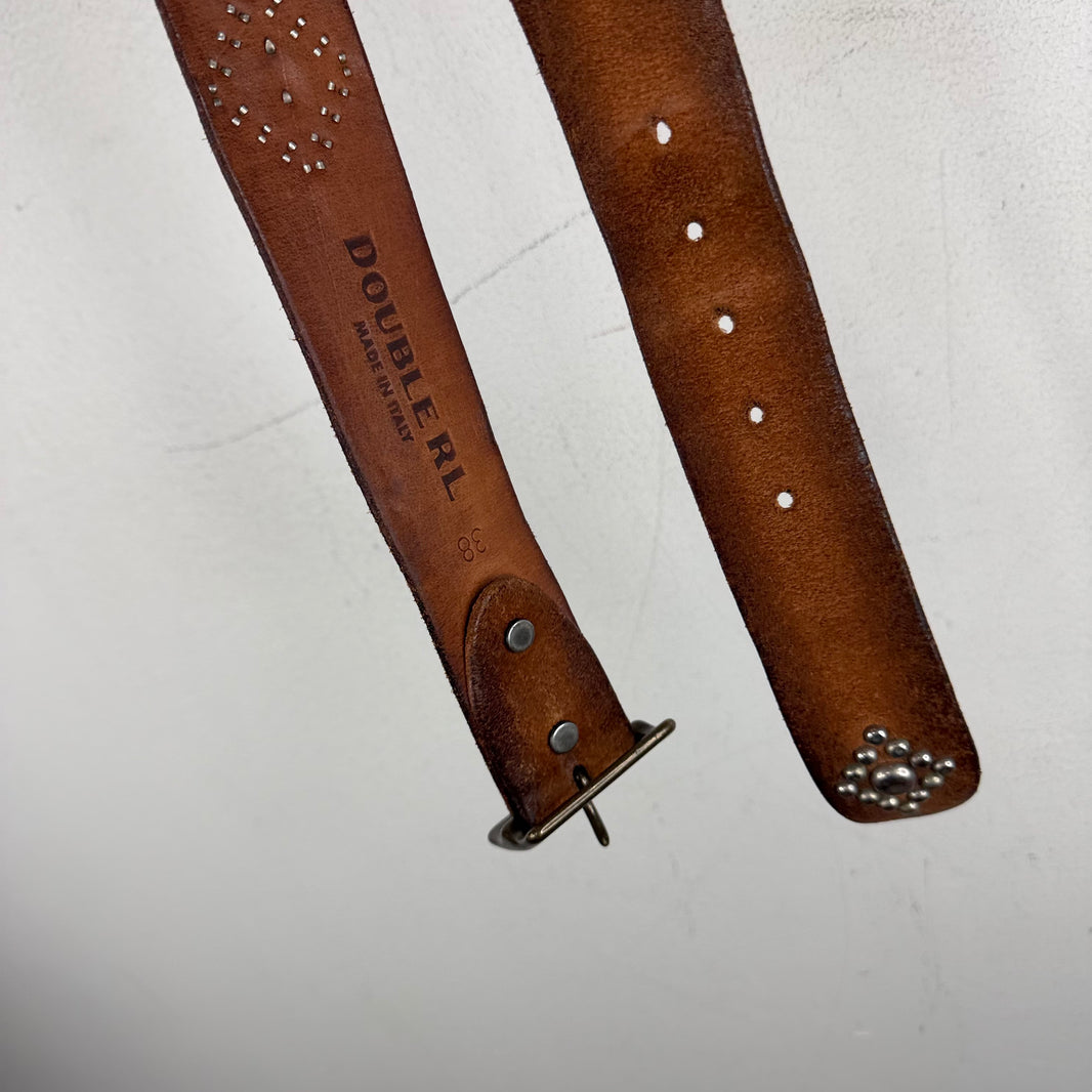 RRL Roughout Studded Belt