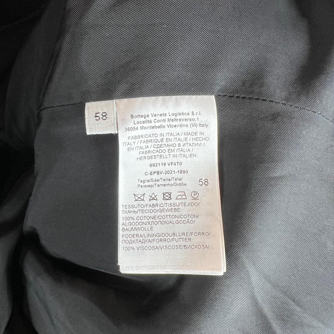 Bottega Veneta Black Contrast Stitch Jacket