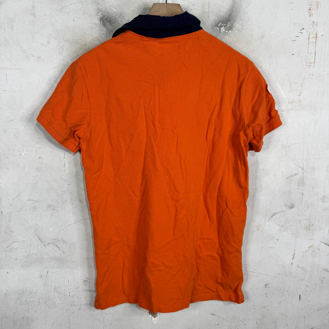 Ralph Lauren Orange Blue Big Pony Polo