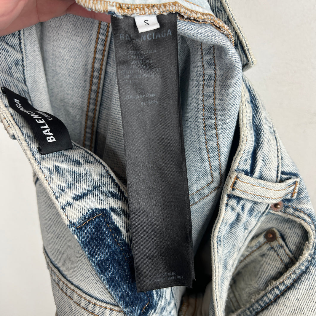 Balenciaga Light Wash Baggy Jeans