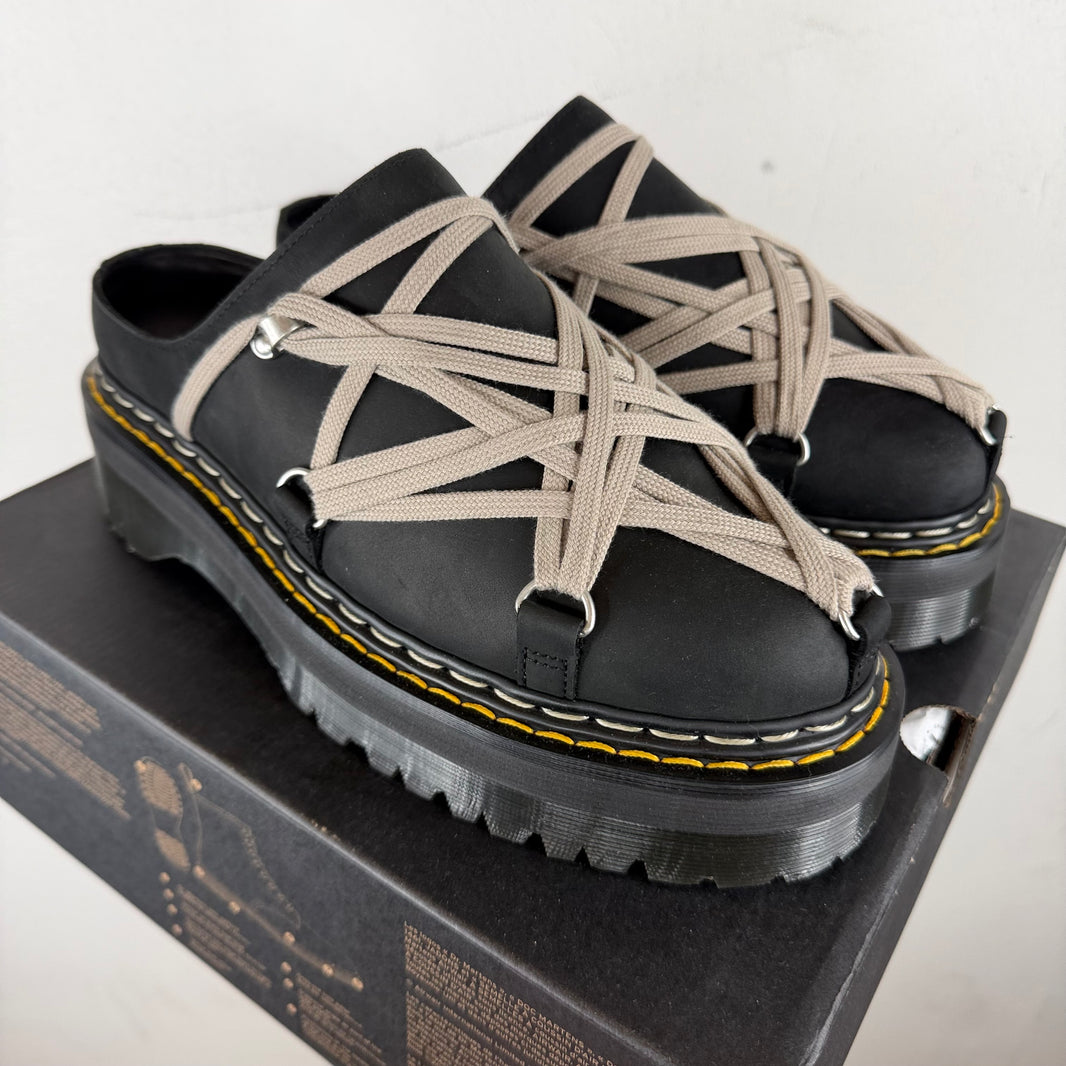 Rick Owens Doc Marten's Quad Megalace Mules